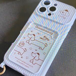 Cute Dog Pattern Phone Case - White